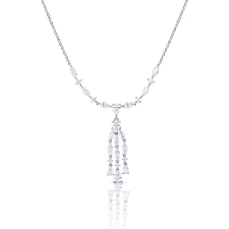 Gargantilla Diamonfire Cocktail Plata Triple Baño y Circonitas 6311981082