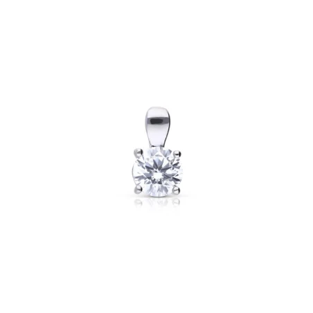 Colgante Diamonfire Carats Plata Triple Baño y Circonita 6mm 6515901082