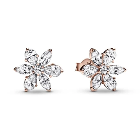 Pendientes Pandora Herbario Brillante Baño Rose 282407C01