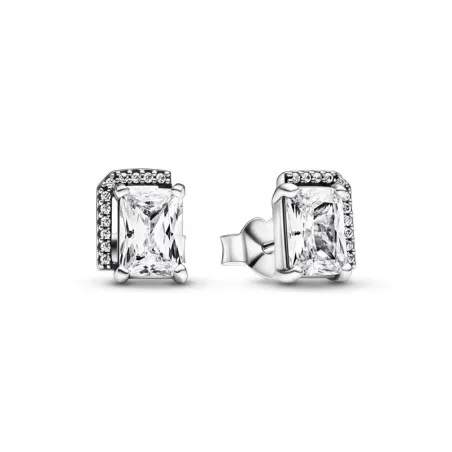 Pendientes Pandora Halo Rectangular Brillante 292380C01