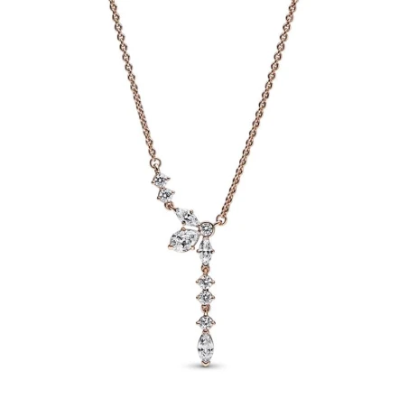 Gargantilla Pandora Herbario Colgante Brillante Baño Rose 382386C01-45