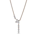 Gargantilla Pandora Herbario Colgante Brillante Baño Rose 382386C01-45