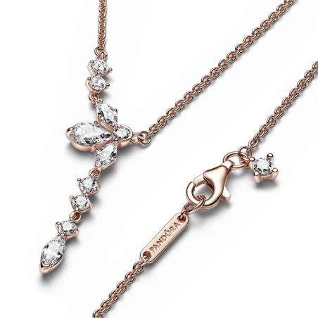 Gargantilla Pandora Herbario Colgante Brillante Baño Rose 382386C01-45