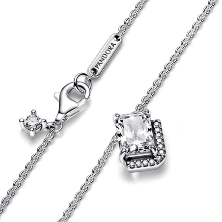 Gargantilla Pandora Halo Rectangular Brillante 392388C01-45