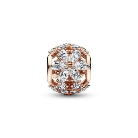 Charm Pandora Herbario Redondo Brillante Baño Rose 782383C01