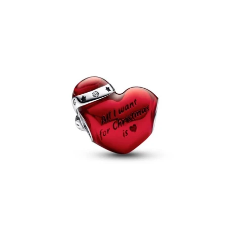 Charm Pandora Corazón Navideño Rojo 792336C01