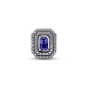 Charm Pandora Rectángulo Azul Nivelado Brillante 792385C01