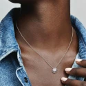 Gargantilla Pandora Halo Rectangular Brillante 392388C01-45