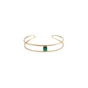 Chocker Agatha Paris Cleopatr Baño Oro y Circonita Verde 02680964-658-TU