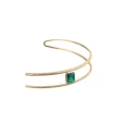 Chocker Agatha Paris Cleopatr Baño Oro y Circonita Verde 02680964-658-TU