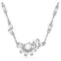 Gargantilla Swarovski Gema Baño Rodio y Flor Cristales Blancos 5644683