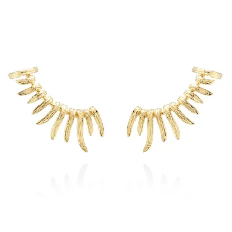 Pendientes Marina García Lila Plata Baño Oro 90838PD