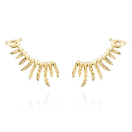 Pendientes Marina García Lila Plata Baño Oro 90838PD