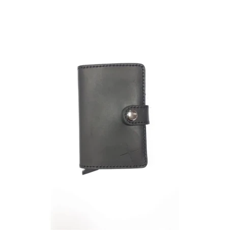 Tarjetero Serraje Negro Hombre 222-102NEGRO