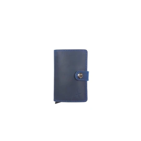 Tarjetero Serraje Azul Hombre 222-102AZUL