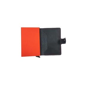 Tarjetero Piel Gris Marengo y Rojo Hombre 222-105MA-RO 2