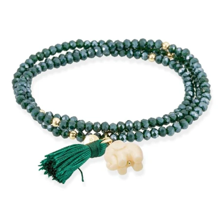 Pulsera Marina García Zen Verde y Elefante 90865UE