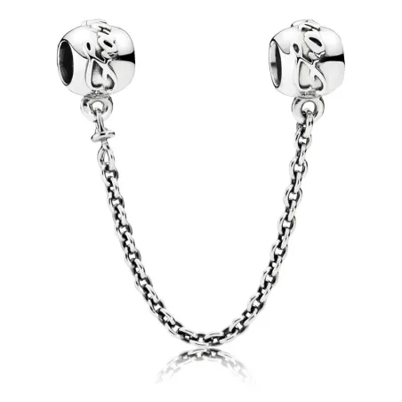 Cadena de seguridad Family Forever en plata de ley 791788-05