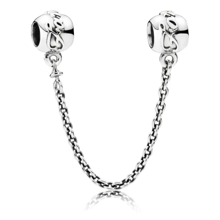 Cadena de seguridad Family Forever en plata de ley 791788-05