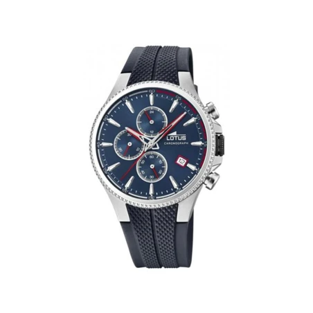 Reloj Lotus Hombre Azul y Plateado Cronógrafo 18621/1