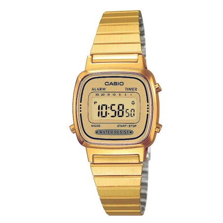Reloj Casio Mini Dorado Mujer Digital LA670WEGA-9EF