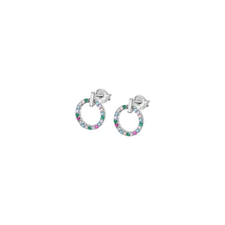 Pendientes Lotus Silver Círculo Circonitas Multicolor LP3100-4/2