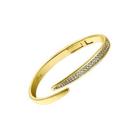 Pulsera Lotus Style Blis Acero Baño Oro y Circonitas Blancas LS1845-2/2