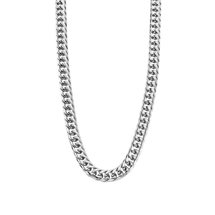 Collar Lotus Style Me In Black Acero Hombre LS1937-1/1