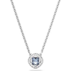 Gargantilla Swarovski Angelic Baño Rodio, Cristales Blancos y Azul 5662142