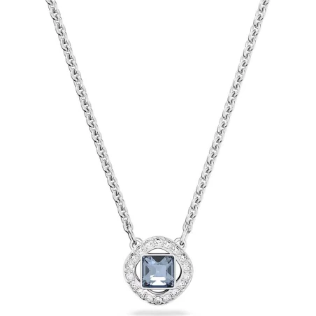 Gargantilla Swarovski Angelic Baño Rodio, Cristales Blancos y Azul 5662142