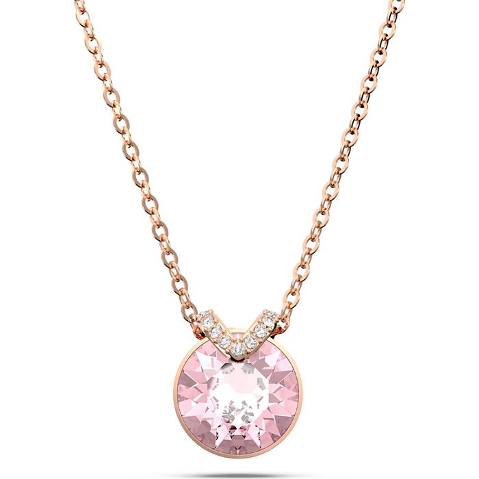 Gargantilla Swarovski Bella V Baño rosado y Cristal Blanco y Rosa 5662088