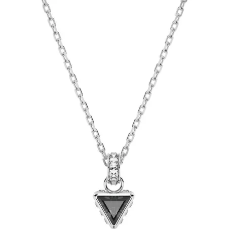 Gargantilla Swarovski Stilla Baño rodio y Cristal Triangular Gris 5648752