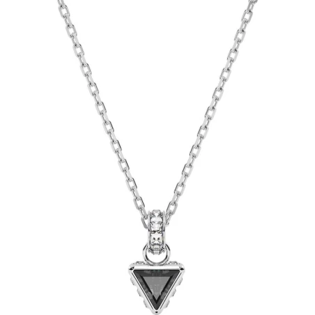 Gargantilla Swarovski Stilla Baño rodio y Cristal Triangular Gris 5648752