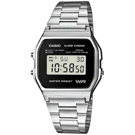 Reloj Casio Vintage Unisex Plateado Digital A158WEA-1EF