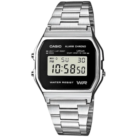 Reloj Casio Vintage Unisex Plateado Digital A158WEA-1EF