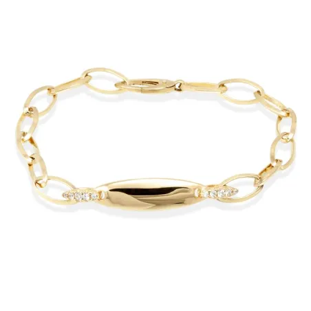 Pulsera Marina García Harmony Plata Baño Oro y Circonitas Blancas 90858UDB