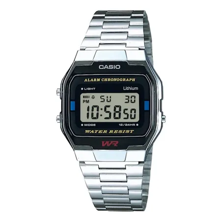 Reloj Casio Wrist Watch digital Plateado A163WA-1QES