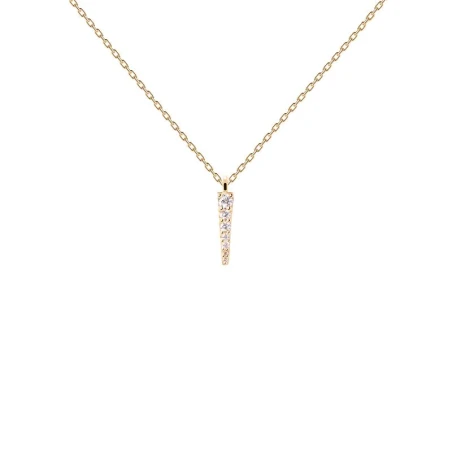Gargantilla PdPaola Peak Plata Baño Oro y Circonitas Blancas CO01-478-U