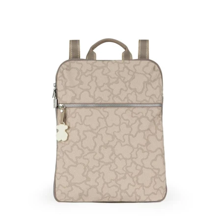 Mochila TOUS Kaos New Colores de Nylon en color Piedra. 695810040