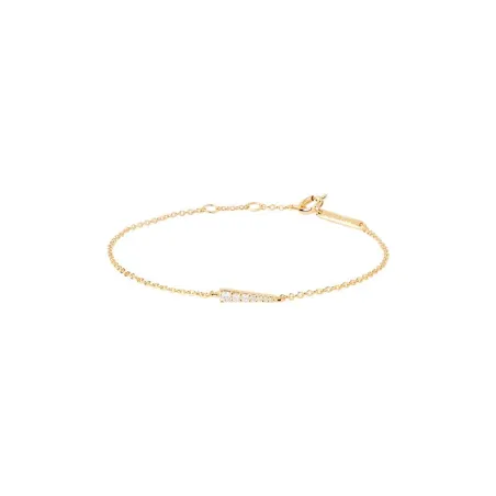 Pulsera PdPaola Peak Plata Baño Oro y Circonitas Blancas PU01-412-U