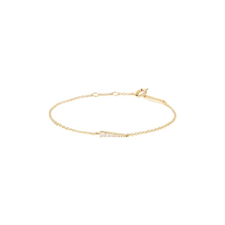 Pulsera PdPaola Peak Plata Baño Oro y Circonitas Blancas PU01-412-U