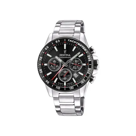 Reloj Festina Timeless Hombre Plateado y negro Cronógrafo F20560/6