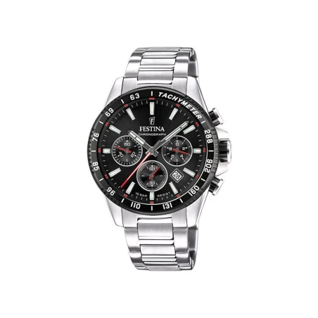 Reloj Festina Timeless Hombre Plateado y negro Cronógrafo F20560/6