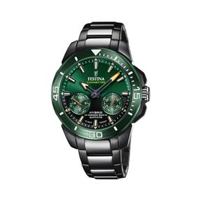 Reloj Festina Connected Hombre Metalizado y Verde Híbrido F20646/1