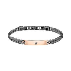 Pulsera Maserati Hombre Acero Inoxidable gris y rosado JM222AVD03 2