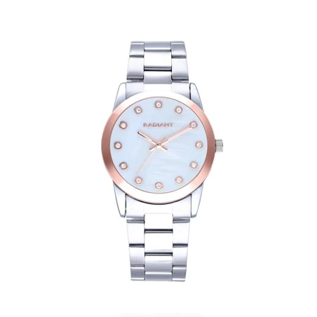 Reloj Radiant Diptyque Mujer Plateado Azul y Rosado Analógico RA584202