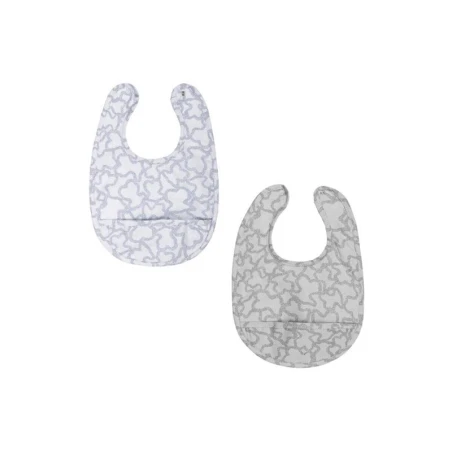 Set Baberos TOUS Baby Azul y Gris 195823006