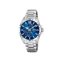 Reloj Lotus Hombre Plateado y Azul Multifunción 18812/1