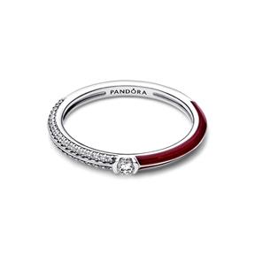 Anillo Pandora Me Dual Rojo & Pavé 192528C01 2