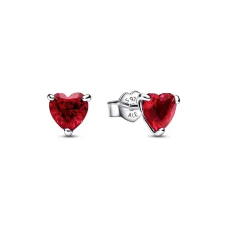 Pendientes Pandora Corazón Rojo 292549C01